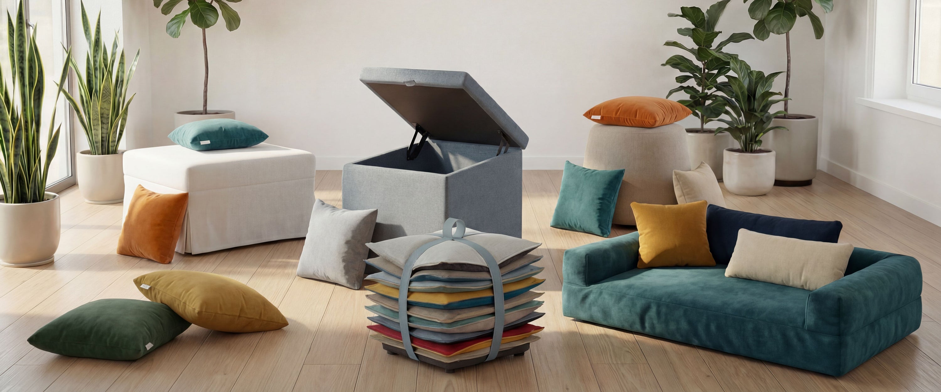 Banner Home 1 cuscini, pouf, cuccia cani