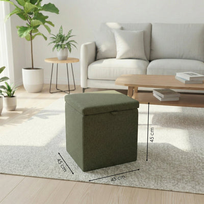 SEDÒ - Pouf Contenitore salvaspazio con vano interno