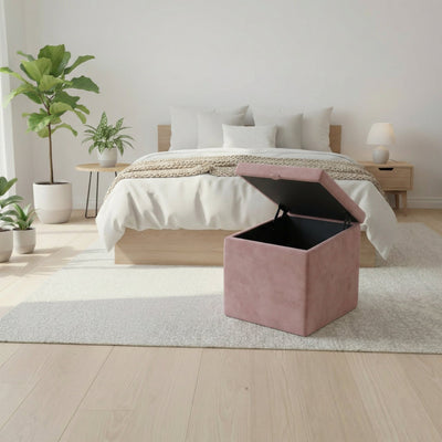 SEDÒ - Pouf Contenitore salvaspazio con vano interno